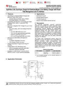 2.5-A, Dual-Input, Single-Cell Switchmode Li