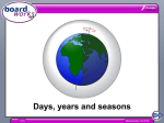Days, years and seasons