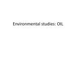 Environmental studies: OIL