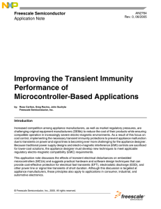 AN2764, Improving the Transient Immunity Performance of