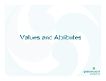 Presentation on values and attributes