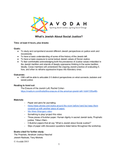 What`s Jewish About Social Justice?