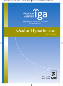 Ocular Hypertension - International Glaucoma Association