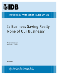 Is Business Saving Really None of Our Business