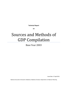 Sources and Methods of GDP Compilation