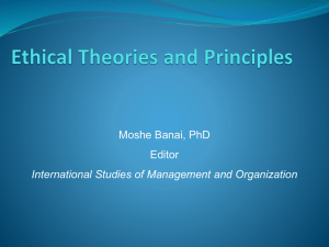 Ethical Theories - Almaty Management University