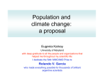 Population and climate change: a proposal