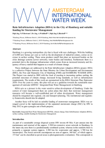 Rain InfraStructu funding for Storm Rain InfraStructure Adapt