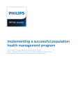 Implementing a successful population health management