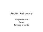 Reading Guide/Note sheet – Ancient Astronomers