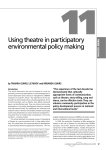 Using theatre in participatory environmental policy making