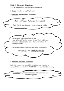 Unit 2: Nature`s Chemistry