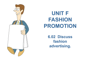 unit f fashion promotion