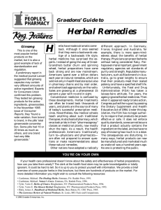 Herbal Remedies - HealthCentral.com