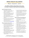 Four Pillars of Effective Drug Policy for New York: Prevention