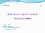 Lecture 10 -11General Methods of