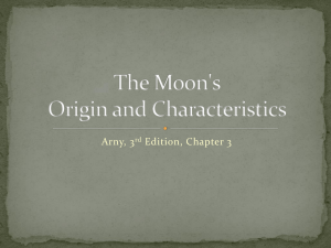 Moon Origin and Characteristics Lesson Plan