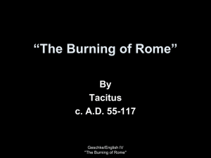 The Burning of Rome - Parma City School District