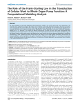 The Role of the Frank–Starling Law in the Transduction of Cellular