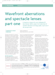 Wavefront aberrations and spectacle lenses part one