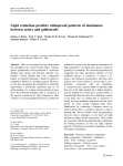 Light reduction predicts widespread patterns of dominance between