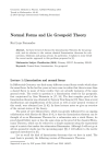 Normal Forms and Lie Groupoid Theory