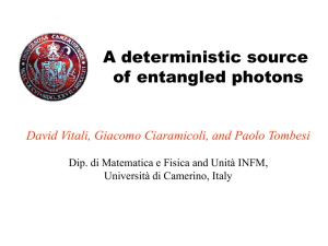 A deterministic source of entangled photons