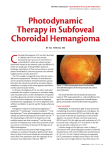 Photodynamic Therapy in Subfoveal Choroidal Hemangioma