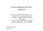 Active photonics devices