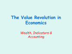 The Value Revolution in Economics Wealth