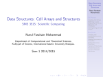 Data Structures: Cell Arrays and Structures