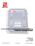 Evolution Variable Output