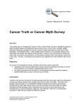 Cancer Truth or Myth Handout - URMC