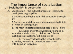 ch 4 socialization