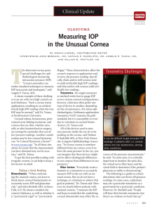Measuring IOP in the Unusual Cornea