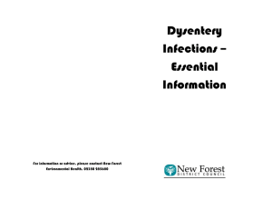 Dysentery Infections