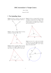 BMC Intermediate II: Triangle Centers 1 The Eyeballing