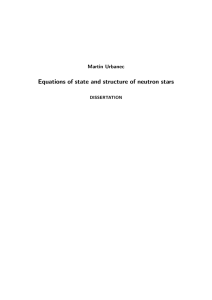 Equations of state and structure of neutron stars