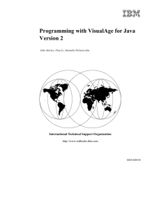 Programming with VisualAge for Java Version 2