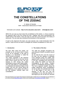 THE CONSTELLATIONS OF THE ZODIAC