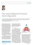 The Inman Aligner for Anterior Tooth Alignment