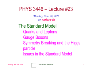 PHYS 1443 * Section 501 Lecture #1