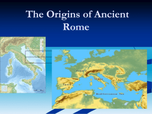 The Origins of Ancient Rome