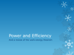Power and Efficiency