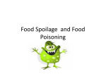 Food Spoilage and Food Poisoning