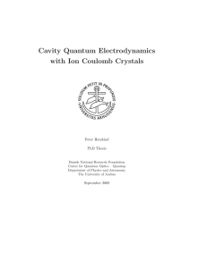 Cavity Quantum Electrodynamics with Ion Coulomb Crystals
