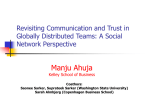 Revisiting Communication and Trust in Virtual Teams: A Social