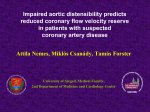 Impaired aortic distensibility predicts reduced coronary flow velocity