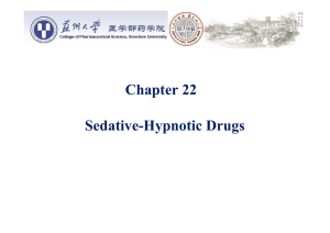Chapter 22 Sedative
