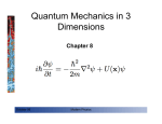 Quantum Mechanics in 3 Dimensions